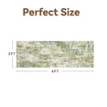 thumbnail image 3 of VUNATE 2'x6' Soft Abstract Runner Rug Modern Washable Runners for Hallways Non Slip Rubber Backing Bedside Indoor Floor Accent Mat Runner for Bathroom Kitchen Entryway Laundry Bedroom Green, 3 of 6