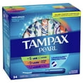 Tampax Pearl Tampons Trio Multipack, with LeakGuard Braid, Super/Super