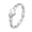 Silver, variant on Heart Cuban Link Ring Gold 18K Plated Stainless Steel Chunky Y2K Heart Motif Stackable Jewelry for Women Gold Size 10