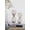 White, variant on Set of 2 Clear Hourglass with Terracotta Sand, 30-Minute (S) & 45-Minute (L), Elegant Glass Timepiece for Home, Office, or Mantel Décor