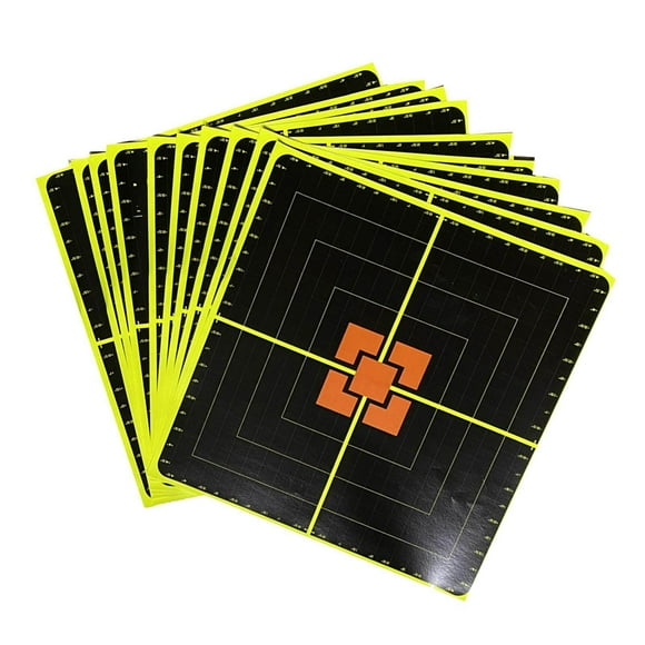 kurtrusly 10x Self-Adhesive Paper Shooting Reactive Target Splatter Hunting 10"" Square