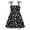 Dark Blue, variant on Girls' Dresses Sleeveless Dinosaur Print Dance Party Kids Clothes