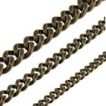 thumbnail image 2 of B8840 Antique Brass, Two-Side Flat Chain, Solid Brass-LL (36" length), 2 of 4