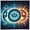 B 50x50cm, variant on Divinations Tablecloth Flower Moon Sun Astrology Tarots Card Tablecloth Altars Cloth Divinations Board Game Accessory