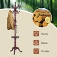 thumbnail image 7 of XXLYY 77" Wooden Coat Rack Freestanding - Adjustable Hall Tree Stand with Tray, Heavy Duty Coat Hanger for Entryway, Bedroom, Living Room, Office, 7 of 7