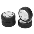 thumbnail image 3 of 4 Pcs Pneu, Roues RC 1/8 GT Forte Adhérence Pneus de Course sur Route avec Adaptateur 17mm, 3 of 8