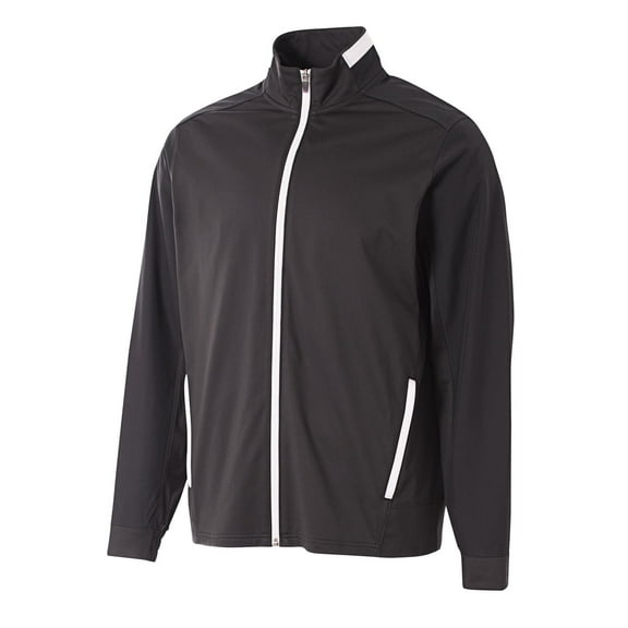 A4 League Full Zip Jacket For Men in Black/White | N4261