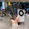 thumbnail image 5 of for iPhone 14 Pro Max Case Clear Magnetic [ Compatible with MagSafe ], Full Camera Protection Slim Thin Soft Plating Back Cover for iPhone 14 Pro Max Phone Case for Women Men - Purple, 5 of 6