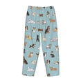 thumbnail image 3 of Lsque Dogs Funny Pets Print Men's Pajama Pants, Lounge Pant - Comfortable Home Wear,Elastic Waistband, Stylish Design-X-Large, 3 of 9