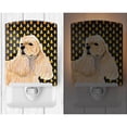 thumbnail image 2 of Caroline's Treasures SS4315CNL Cocker Spaniel Candy Corn Halloween Portrait Ceramic Night Light, 6x4x3", multicolor, 2 of 2