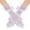 71#White, variant on Women's Mesh Gloves, Sheer Short Gloves, Elegant Wedding Bridal Tea Party Gloves with Ruffle Tulle Cuff