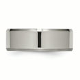 thumbnail image 3 of Titanium Beveled Edge 8mm Brushed and Polished Band, 3 of 7