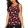 thumbnail image 1 of Fotbe Ladybugs and Red Hearts Blusas Sin Mangas para Mujer – Estilo Casual, Corte Suelto, Slim-Fit, Cuello Redondo Deportivo, Tops de Verano para Gimnasio y Yoga-Medium, 1 of 7