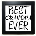 thumbnail image 1 of Mejor abuelo nunca citar Mesa de pared con marco cuadrado negro, 1 of 4