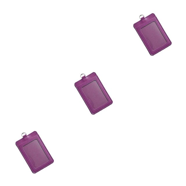 Sidaley 10 Uds. Carcasa protectora para titulares de tarjetas de identificación funda para tarjetas de bus múltiple Vertical/púrpura Type1 NO1