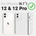 thumbnail image 2 of Compatible with iPhone 12 Case and iPhone 12 Pro Case 6.1 inch,Silky Touch Premium Soft Liquid Silicone Rubber Anti-Fingerprint Full-Body Protective Flexible Bumper Case (White), 2 of 17