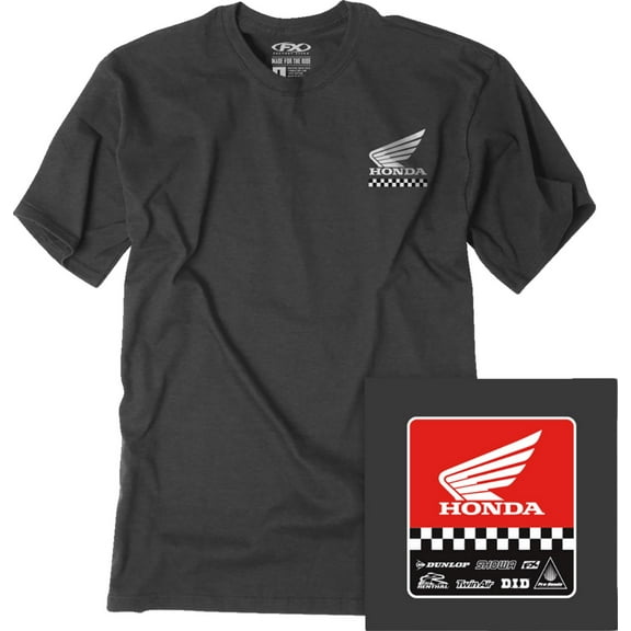Factory Effex Honda Starting Line Mens Short Sleeve T-Shirt Black XXL