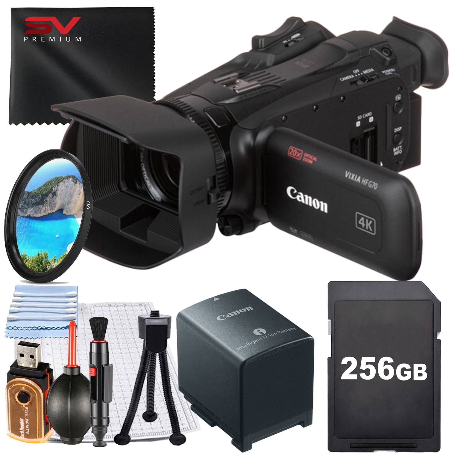 Canon VIXIA HF R800 FHD 3.28MP Camcorder, Black - Walmart.com
