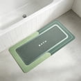 thumbnail image 4 of Antqov Bath Mat 16x47" Non Slip Long Bathroom Runner Thin Quickly Dry Bathroom Rugs Washable Bath Rug for Bathroom Home Floor, 4 of 6