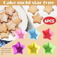 thumbnail image 1 of Fridja 5cm Five-pointed Star Silicone Muffin Cup Silicone Cake Mold Children's, 1 of 9