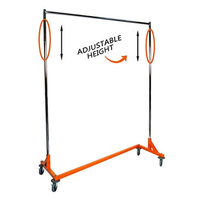Industrial Strength Z Rack with Built-in Height Extensions - Orange OSHA Approved Base - Tallest Z Rack Available!