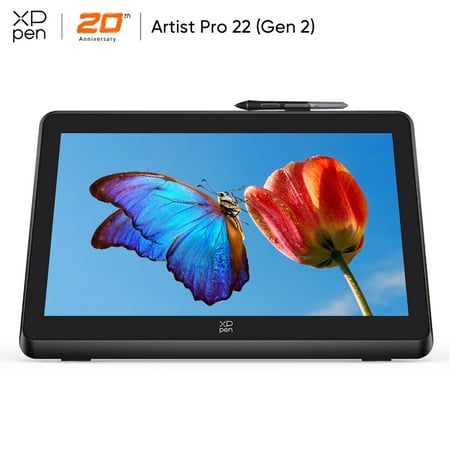 XPPen 2.5K Drawing Tablet,21.5in Screen,Artist Pro Gen 2 Graphic Tablet, 99% Adobe RGB Display,16384 Pressure Levels Pen,Wireless Bluetooth Keyboard