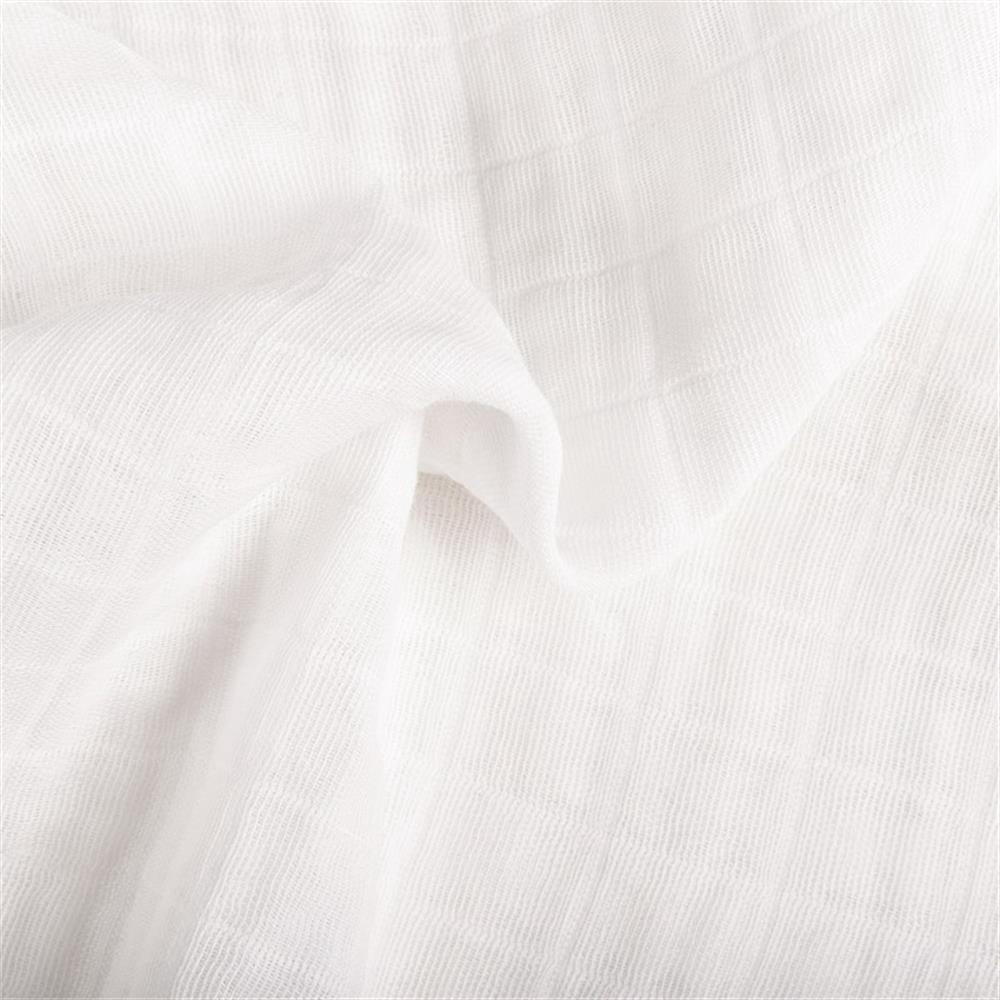 Pemberly Row 18x28" Modern Organic Cotton Bassinet Sheet in Plain White