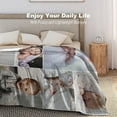 thumbnail image 5 of Custom Blanket with Photo Text Personalized Gift, 1-10 Pictures Customized for Mother Father Family, Christmas Halloween Thanksgiving Birthday Wedding Valentine's Day Gift 40''x30'', 5 of 6
