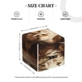 thumbnail image 4 of Balery Butterfly Cow Barrel Porta Pañuelos de Cuero con Estampado – Funda Moderna Cuadrada para Caja de Pañuelos, Dispensador 5x5x5'', 4 of 7