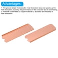 thumbnail image 4 of 1 Pack M.2 2280 SSD Heatsink Cooler Copper Heat Sink with Silicone Thermal Pads,Triangle Pry Tool,Screwdriver,Screws, 4 of 5