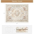 thumbnail image 2 of Washable Rugs 8x10 Area Rugs for Living Room,Modern Abstract Rugs for Bedroom,Large Carpets,Ultra Soft Faux Wool Retro Dining Room Rug,Non Slip&Non-Shedding Low Pile Print Rug-Orange-cream-brick Red-, 2 of 7