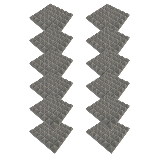 12PC Self-adhesive DIY Sound-absorbing Sponge Board Sound Insulation Sponge
