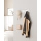 thumbnail image 3 of SONGMICS Perchero de Pared, 4 Ganchos Dobles de Metal, para Abrigos, Bolsos, Llaves, en la Entrada, Dormitorio, Salón, Premontado, Blanco Nube, 3 of 5