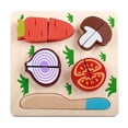 thumbnail image 1 of Woode Cut Toy Frutas Verduras Postre Niños Cocina Juguete Alimentos Pretend Play Puzzle Educativo Niños seitruly WJ4043-04B, 1 of 7