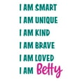 thumbnail image 2 of Girls I am Smart I am Unique I am Kind Inspirational Quotes & Sayings Wall Decal Decoration Inspirational Quote Lettering Wall Decal Art Lasts Years and Easily Removable - Size: 6 In(W) x 10 In(H), 2 of 5