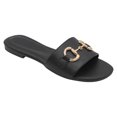 thumbnail image 1 of Sandalias de piso Soft en Piel vegana – Negro, 1 of 3