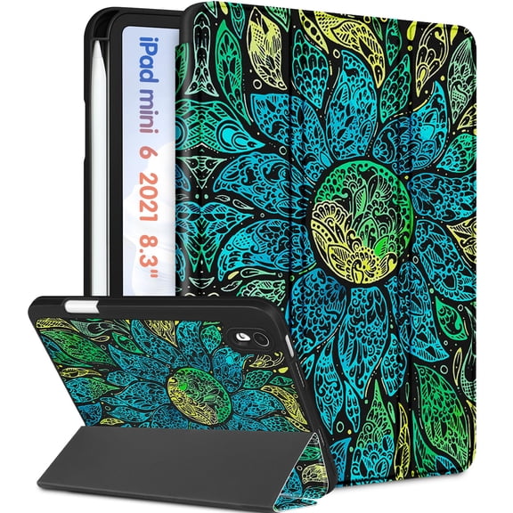 iPad Mini 7 Case iPad Mini 6th/7th Generation Case Design Unique Pencil Holder