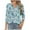 Sky Blue Plus Size Blouse for Women_a, variant on CYMMPU Summer Fashion Shirts 3/4 Sleeve Round Neck Loose Fit Blouses for Women Dressy Casual Floral Pattern Tunic Tops Spring Tops Lightweight Basic T-Shirts S