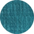 thumbnail image 1 of Ahgly Company Indoor Round Solid Light Blue Modern Area Rugs, 5' Round, 1 of 4