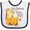 White and Navy, variant on Inktastic My Mamaw Loves Me Boys or Girls Baby Bib
