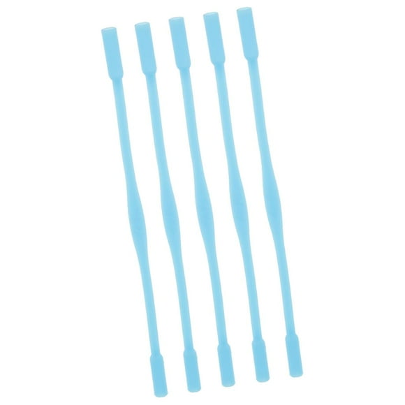 Xuanheng 5 Pcs Cordon de Sangle Antidérapant en Silicone pour Lunettes Bleu