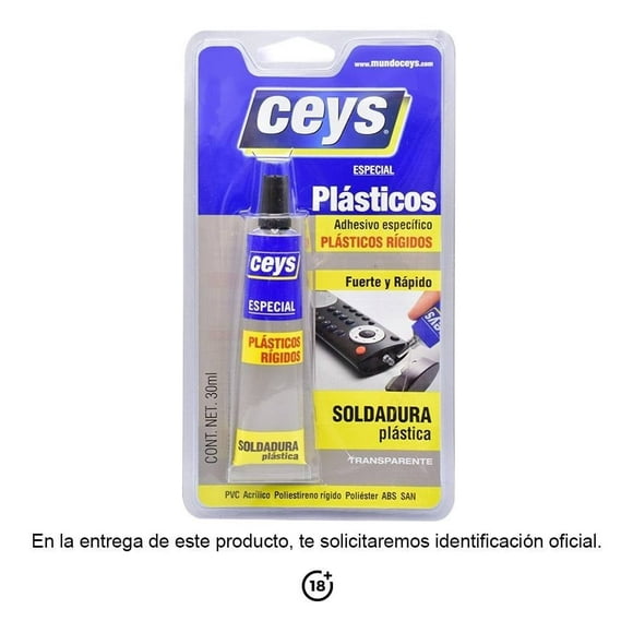 Adhesivo Ceys Plásticos Rígidos 30 ml