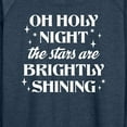 thumbnail image 3 of Instant Message - Oh Holy Night Christmas - Women's Lightweight French Terry Long Sleeve Shirt, 3 of 6