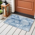 thumbnail image 4 of Blue Coastal Entryway Rug 2'x3'&nbsp; Non Slip Front Door Mats, Nautical Coral Starfish Shell Turtle Summer Entrance Rugs Indoor Outdoor Carpet, Washable Floor Mats Small Area Rug for Bedroom Kitchen, 4 of 8