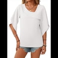 thumbnail image 3 of Blusa Informal Elegante de con Cuello en V para Mujer, 1/2, Verano 2025 S, 3 of 9