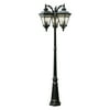 Trans Globe 50518 BK Pole Lantern - Black - 24.75W in.