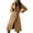 Khaki, variant on BEFOKA Women's Long Trench Coat Windproof Classic Lapel Slim Overcoat with Belt Cardigan Sweaters for Women 2025 Cardigan Long Sleeve Kimonoes Open Front Fall Outfits Fashion Clothes