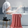 thumbnail image 4 of Kezqiaxn Microfiber Towel Double-Sided Coral Velvet Quick Drying Bath Towels Absorbent Wrap Soft Bath Towel Blanket Multipurpose Use as Bath Fitness Bathroom Shower Sports Towel, 4 of 8