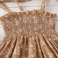 thumbnail image 4 of Sister Matching Clothes Sling Ruched Floral Knee-Length Dress Snap Romper, 4 of 6