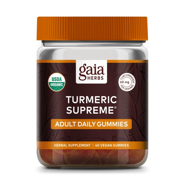 Complementa las gomitas diarias para adultos Turmeric Supreme de Gaia Herbs